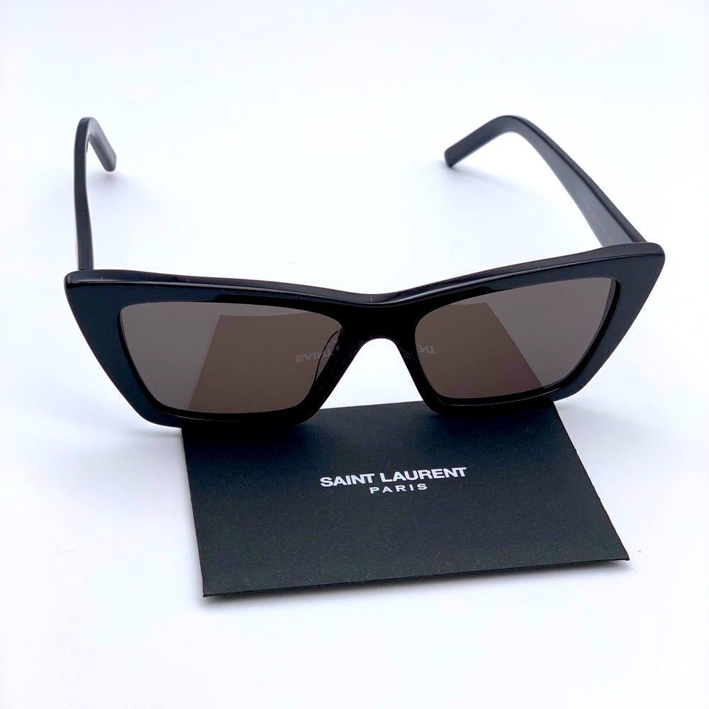 Yves Saint Laurent Black Cat-Eye Sunglasses - Picture 3 of 12